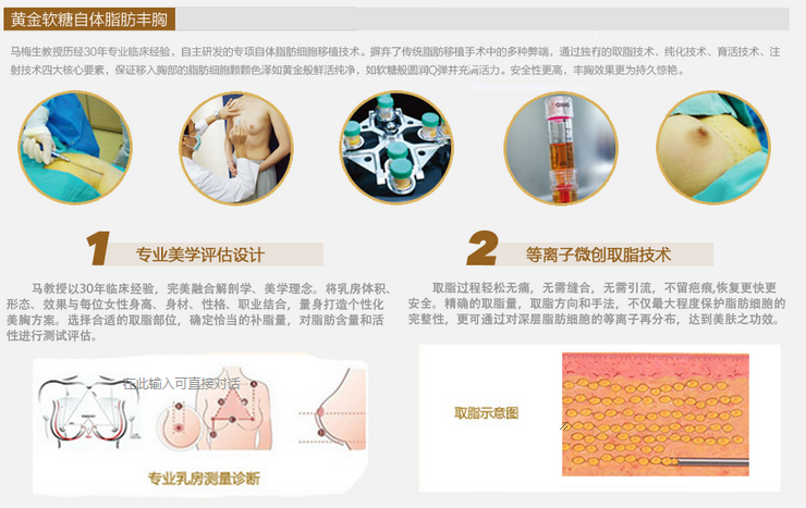 马梅生自体脂肪隆胸技术 马梅生自体脂肪隆胸技术